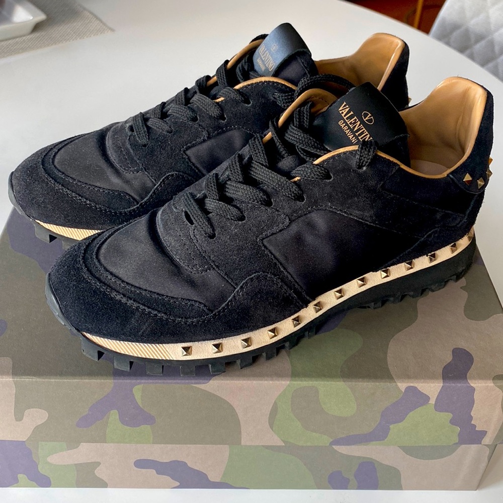 Valentino Garavani Rockrunners in camouflage black